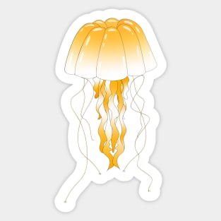 Yellow Jellofish Sticker